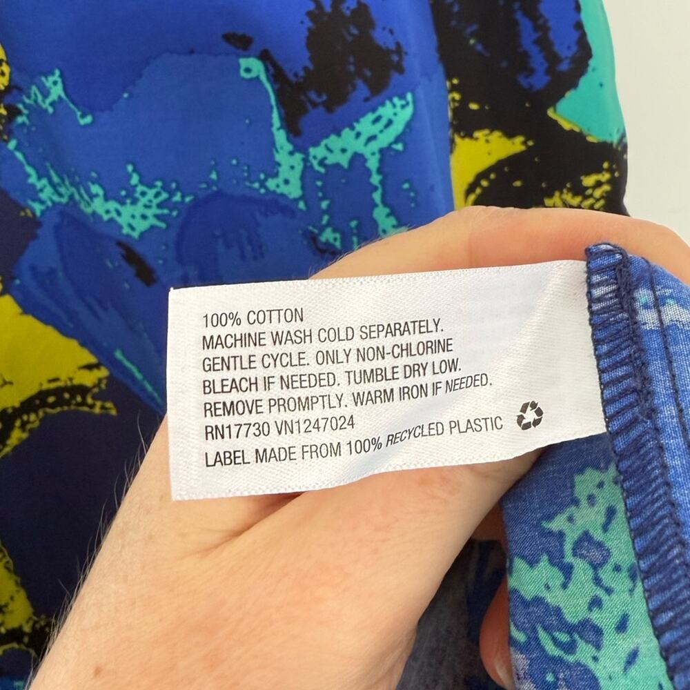 Christopher John Rogers Target Royal Blue and Yellow Floral Tiered Maxi Dress - Picture 13 of 16